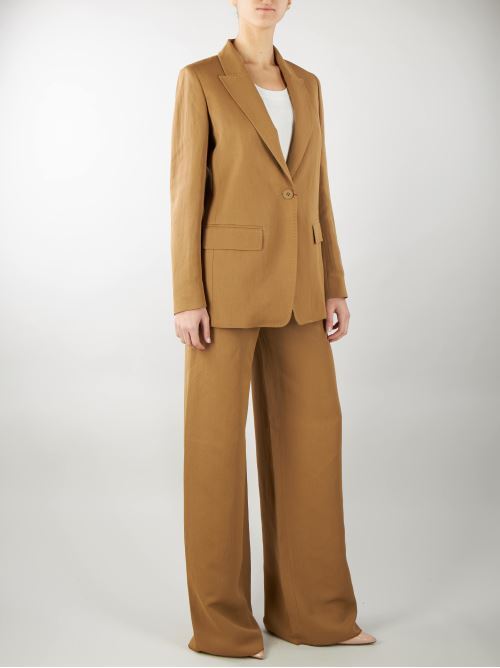 Fluid trousers in viscose and linen Max Mara Studio MAX MARA STUDIO | Trousers | GARY2